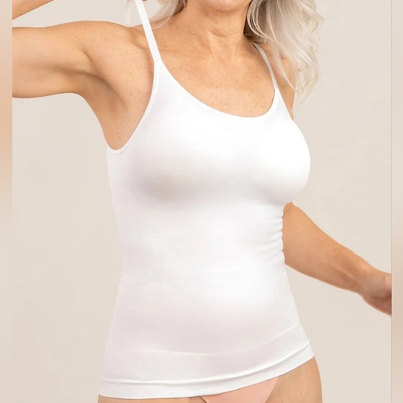 Shapermint Other - NWT Shapermint Womens White Scoop Neck Cami Tank Top Plus Size 2X Shapewear